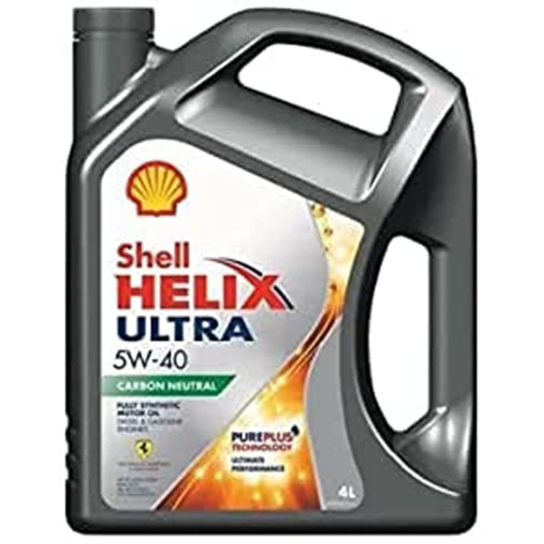 زيت شل هيليكس ألترا 5W-40 - تخليقي بالكامل ومحايد للكربون - 4 لتر
