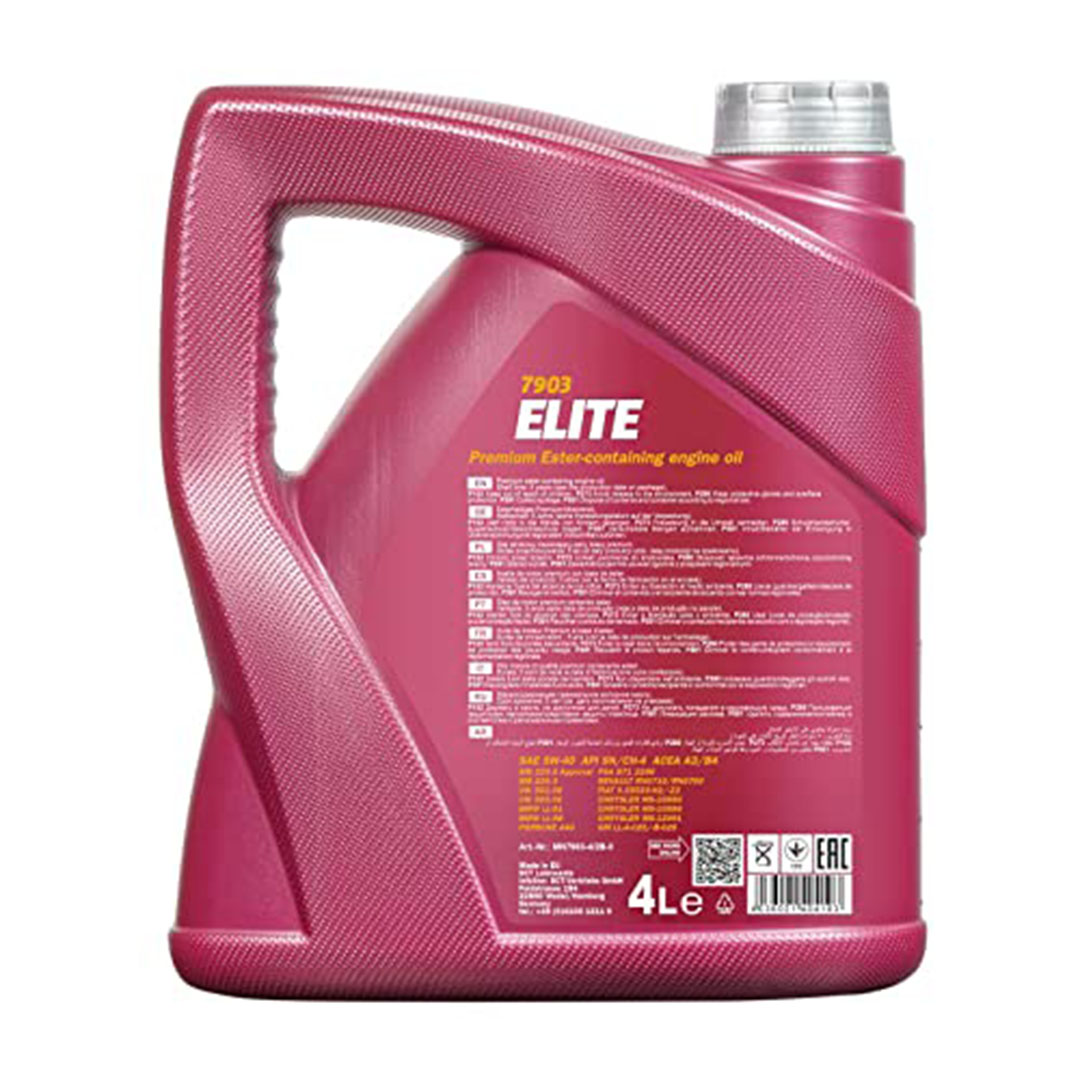 زيت المحرك ايليت 5W-40 الصناعي بالكامل من مانول - 4 لتر