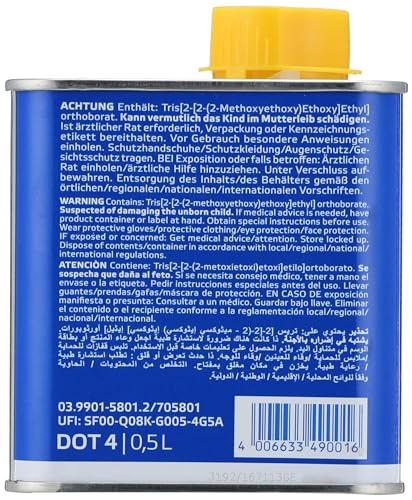 زيت باكم فرامل ATE دوت 4 المانى - 0.5 لتر