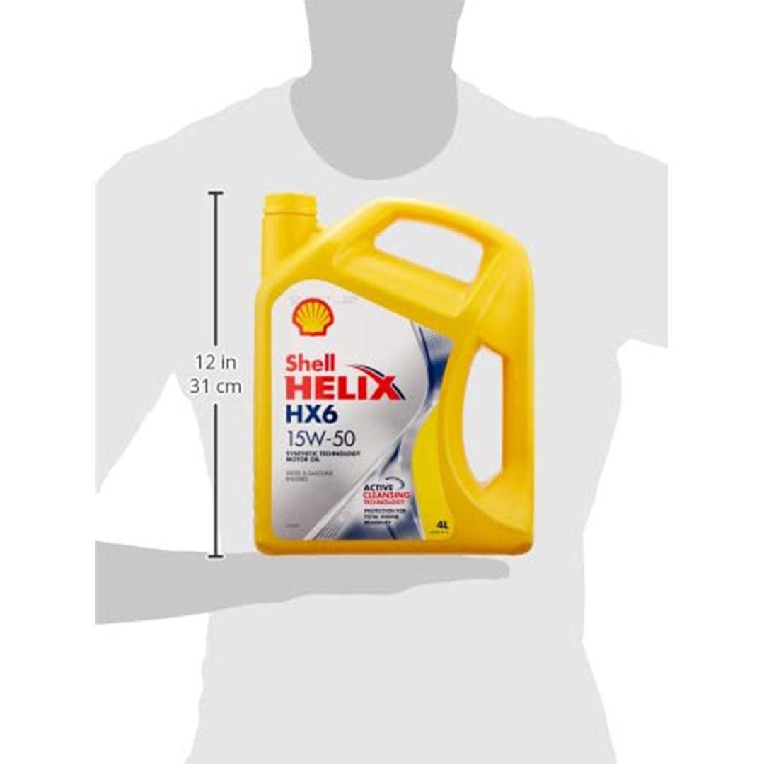 زيت محرك شل هيليكس HX6 15W50 - سعة 4 لتر