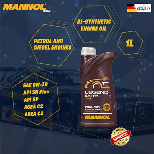 زيت محرك ليجيند اكسترا 0W-30 7919 - API SP/SN Plus ACEA C2, C3 من مانول - 5 لتر