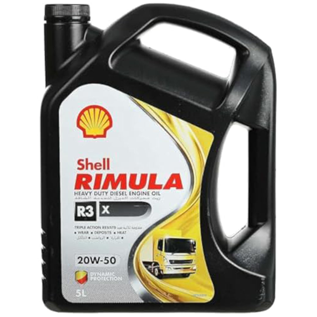 زيت موتور ريمولا R3X 20W-50 من شيل - 5 لتر