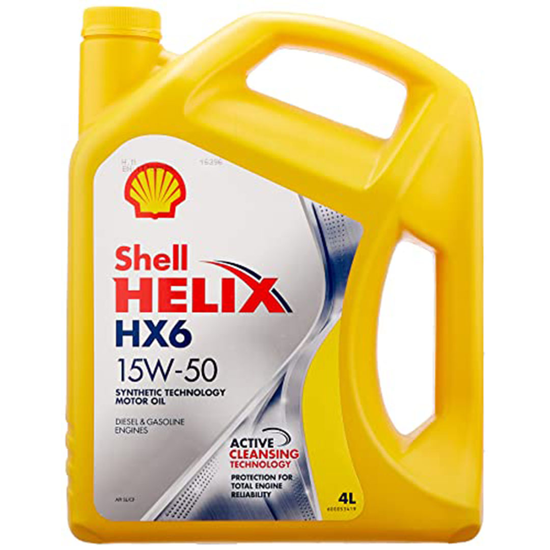 زيت محرك شل هيليكس HX6 15W50 - سعة 4 لتر
