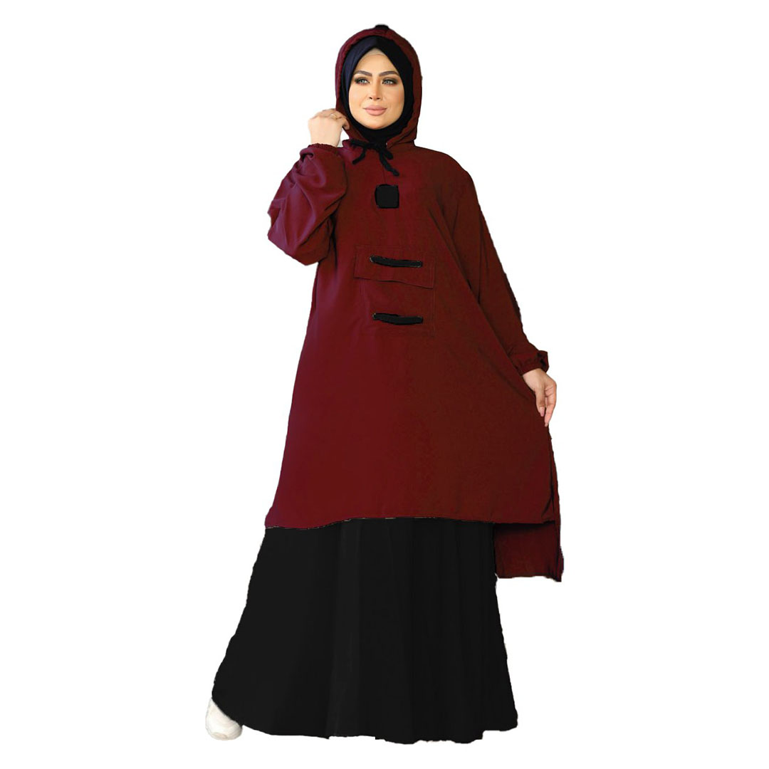 عباية كريب رويال حريمي - 2 قطعة - 4064