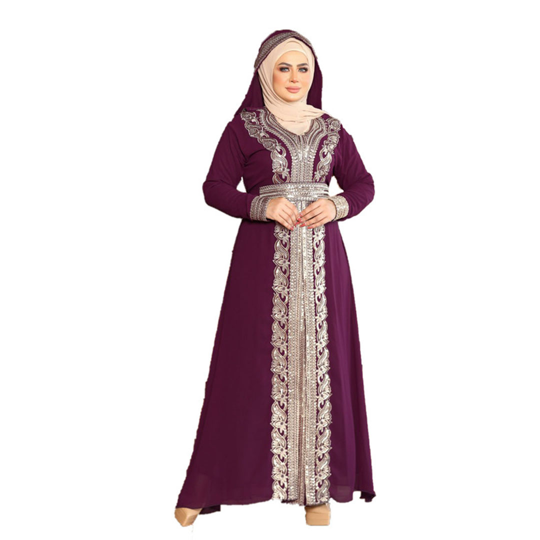 عباية شيفون بحزام حريمي 512