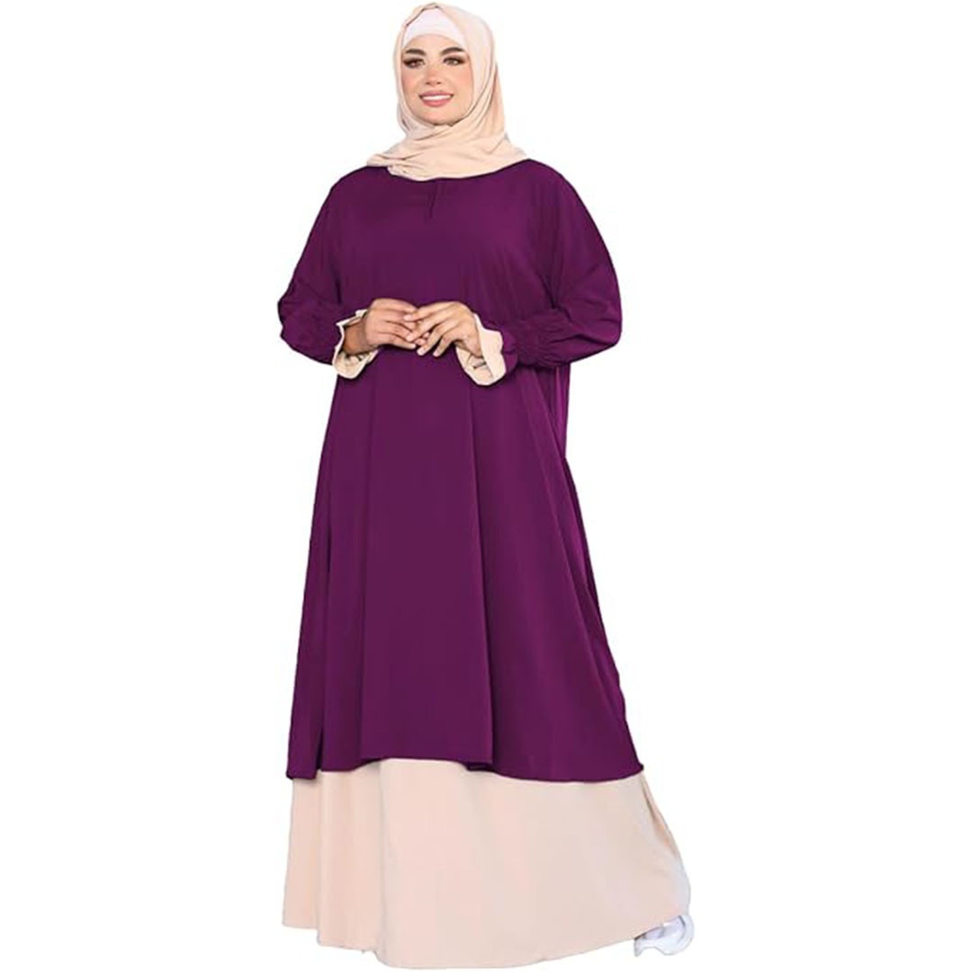 عباية كريب رويال حريمي - 3 قطع - 7059