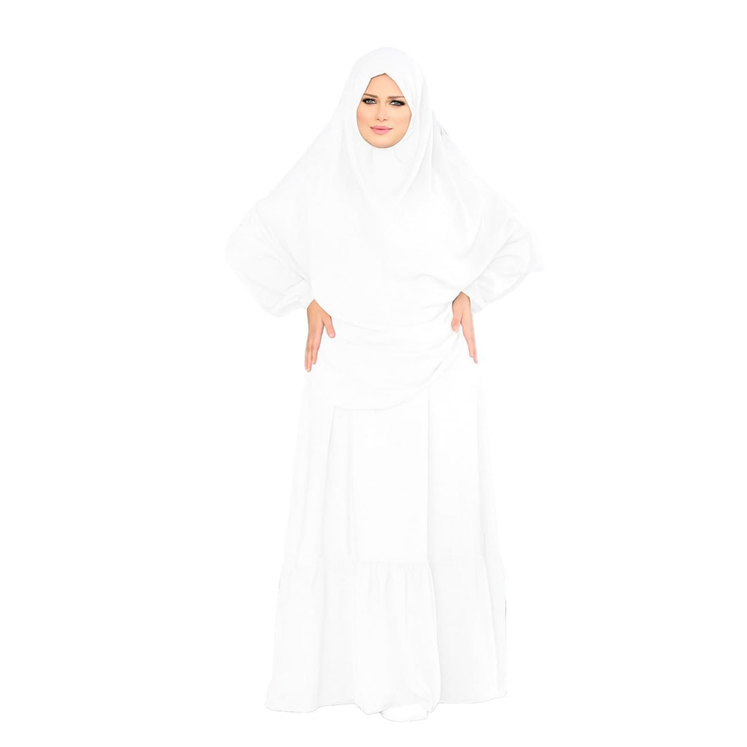 عباية كريب رويال حريمي - 2 قطعة - 8038