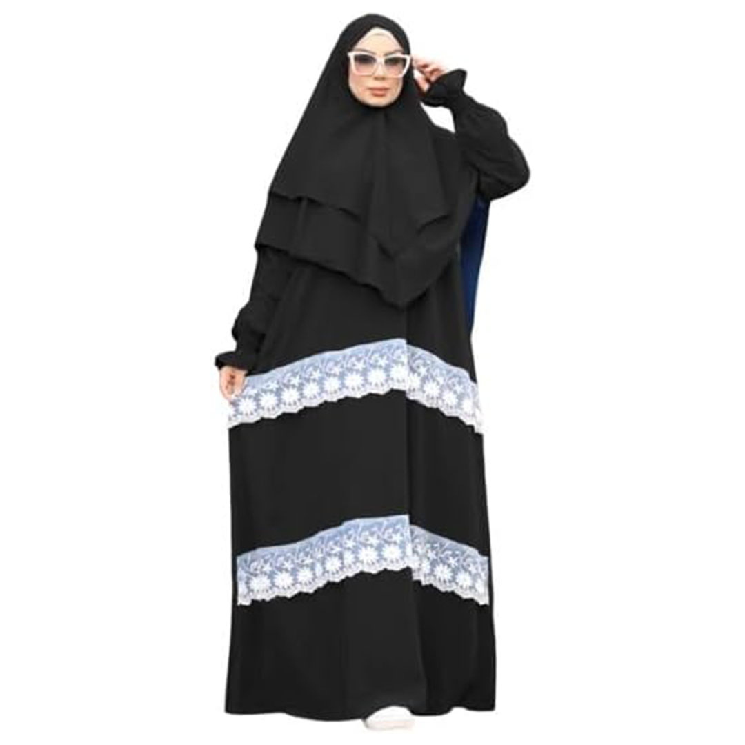 عباية كريب رويال حريمي - 2 قطعة - 8210