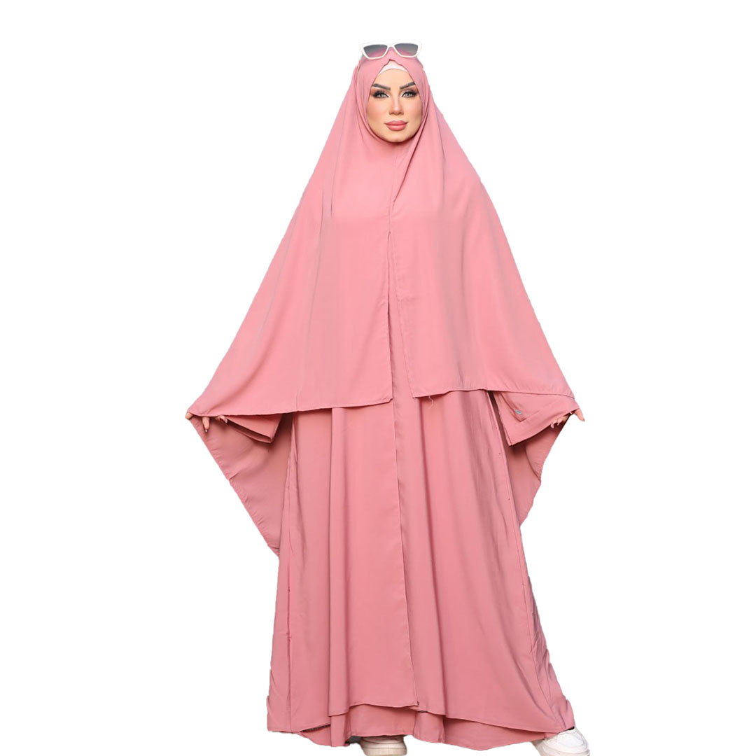 عباية كريب رويال حريمي - 2 قطعة - 8223