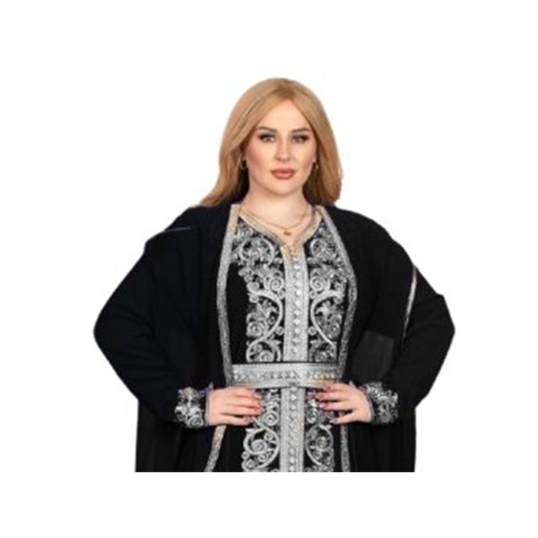 عباية شيفون بتلبيسة حريمي 519