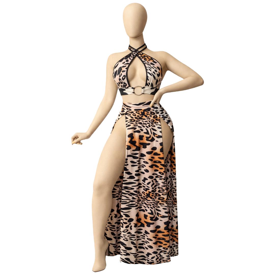 لانجري توب قصير مفتوح وجيب - 2023