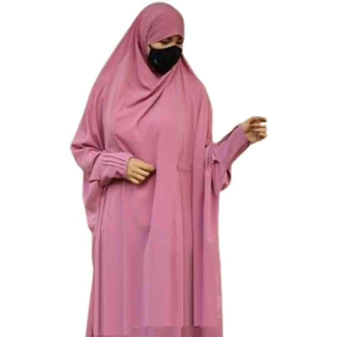 عباية كريب رويال حريمي - 2 قطعة - 8048