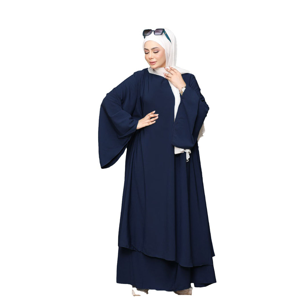 عباية كريب رويال حريمي - 2 قطعة - 8151