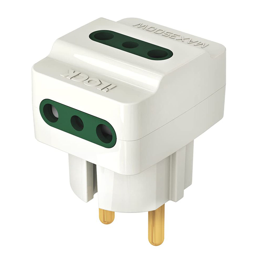 iLOCK محول حائط 3 مداخل عالي الجودة 3500 وات - أبيض