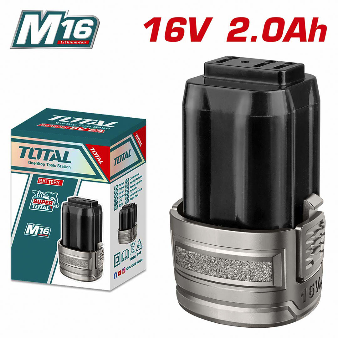 بطارية توتال - 16 فولت - 2 أمبير - TFBLI1620