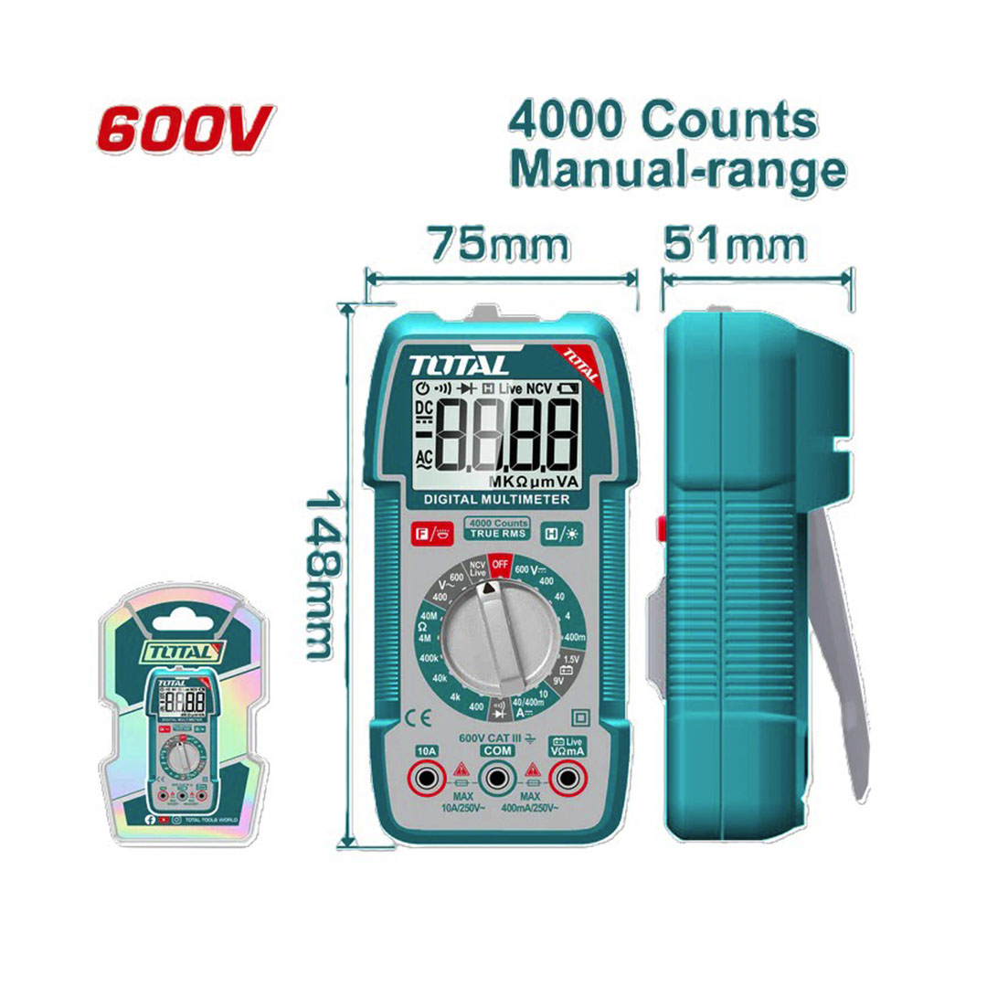 أفوميتر جهاز قياس من توتال - 600 فولت - TMT536002
