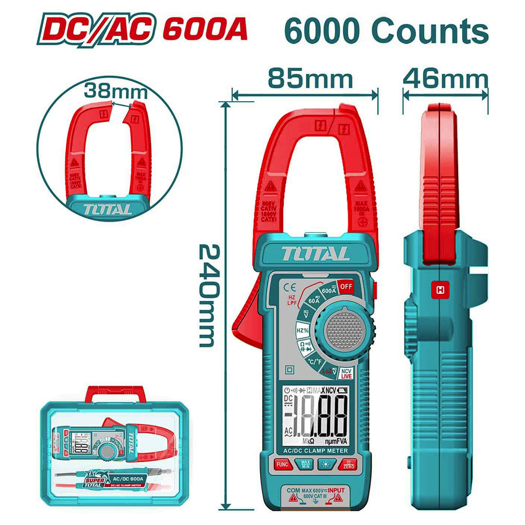 بنسه أمبير من توتال - 600 أمبير - AC/DC - TMT766002