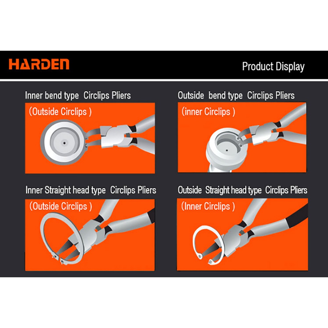 بنسه تيل معوج قفل من هاردن - 7 بوصة