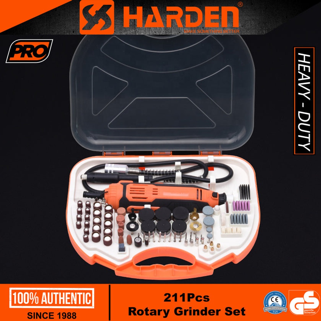 طقم شنيور ميني كرافت من هاردن - 130 وات - 211 قطعة