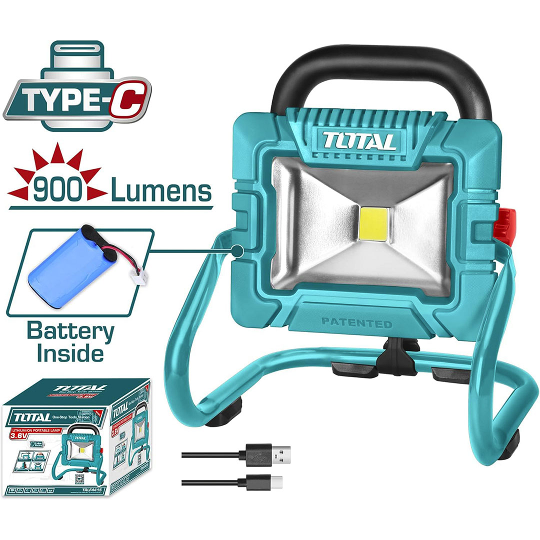 كشاف توتال ببطارية داخلية - 20 وات - TRLF4415