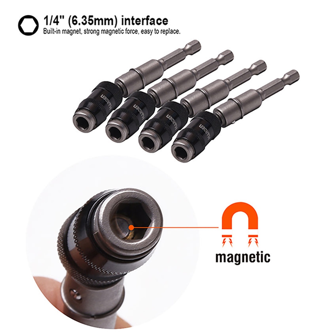 حامل سن مفك مفصلي من هاردن - 1/4" × 90 ملم