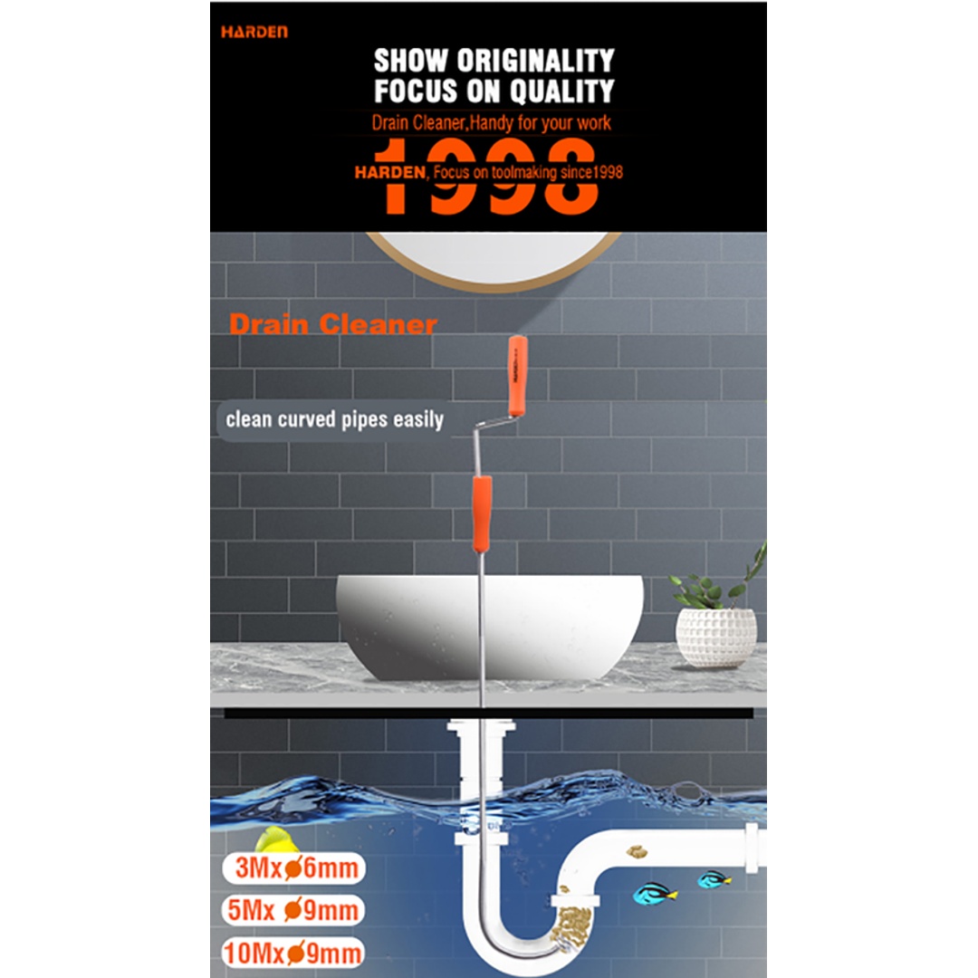 سلاكه مواسير من هاردن - 10 متر ×9 ملم