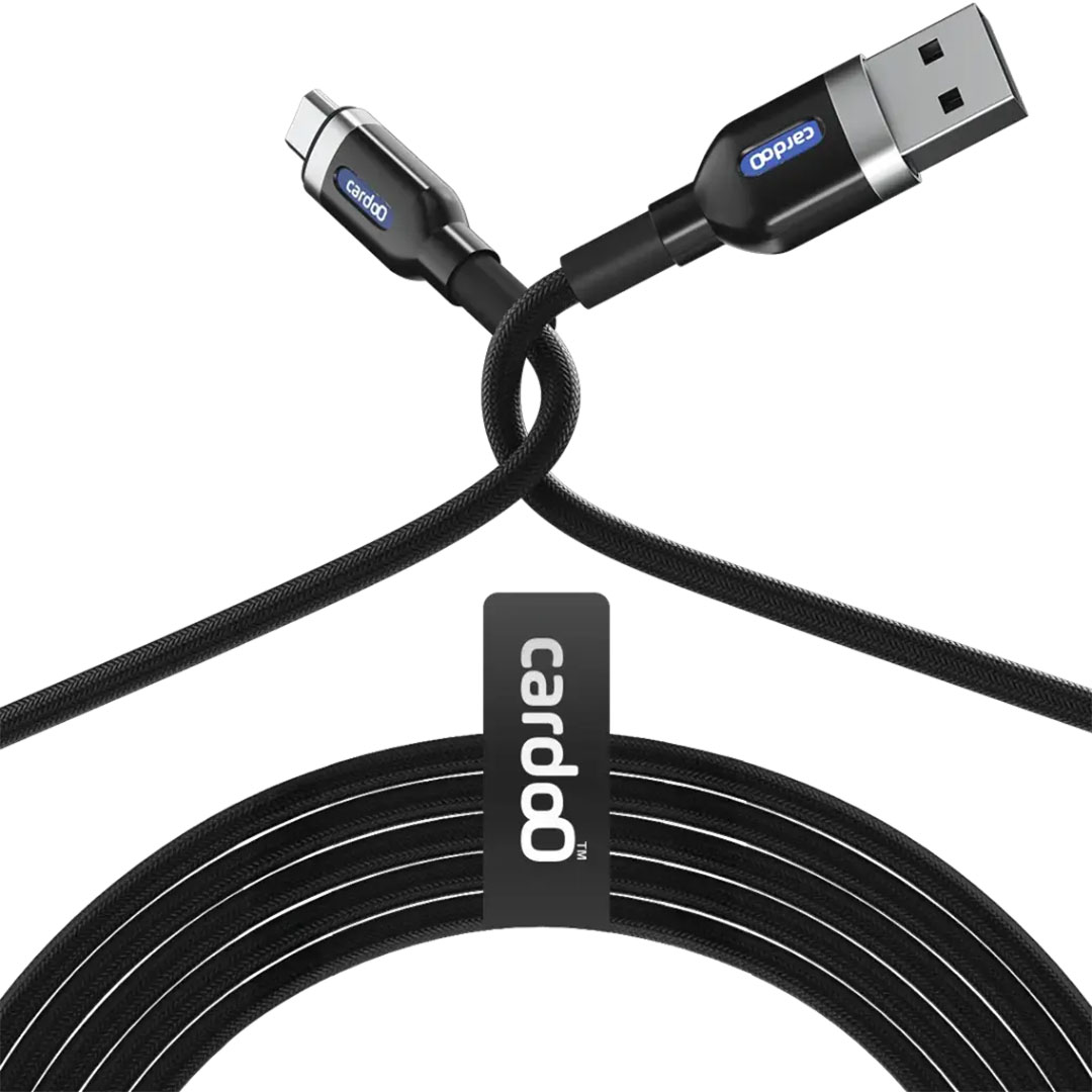 كابل شحن USB-A إلى Micro USB - 1.2 متر - أسود