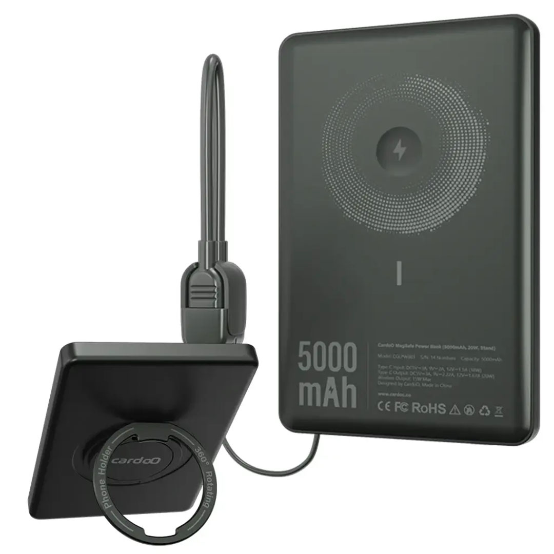باور بنك كاردو - سعة 5000 مللي أمبير – أسود