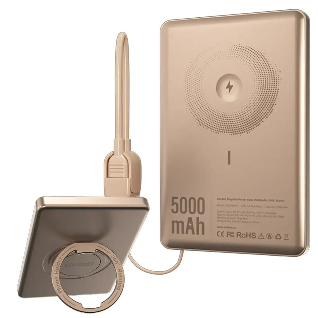 باور بنك كاردو - سعة 5000 مللي أمبير – ذهبي