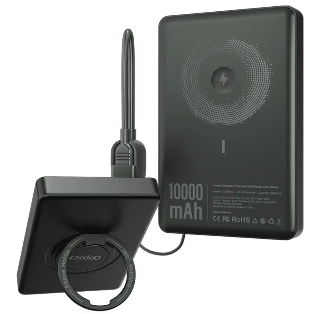 باور بنك كاردو - سعة 10000 مللي أمبير – أسود