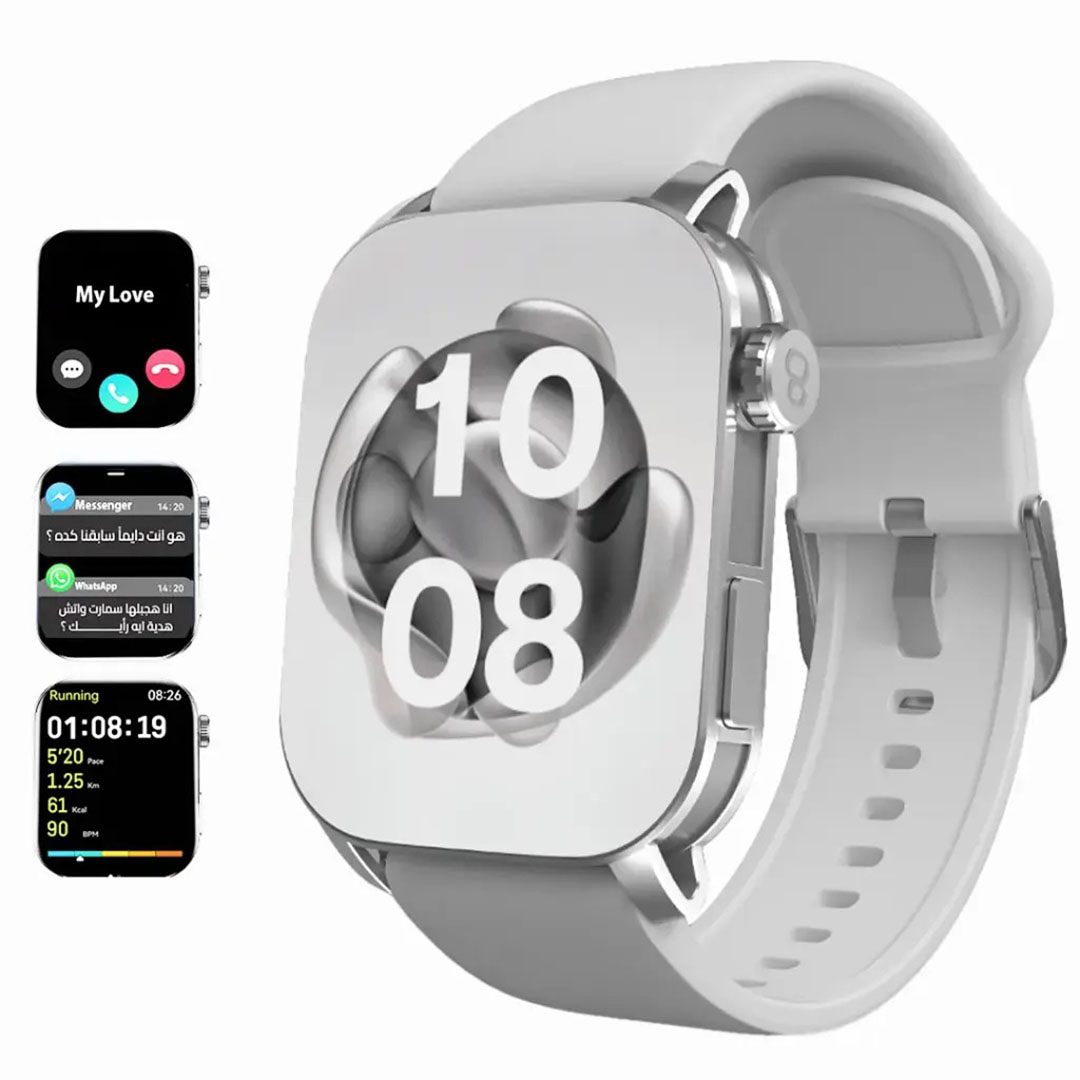 كاردو ساعة سمارت - 2.1 بوصة - فضي - X Apex