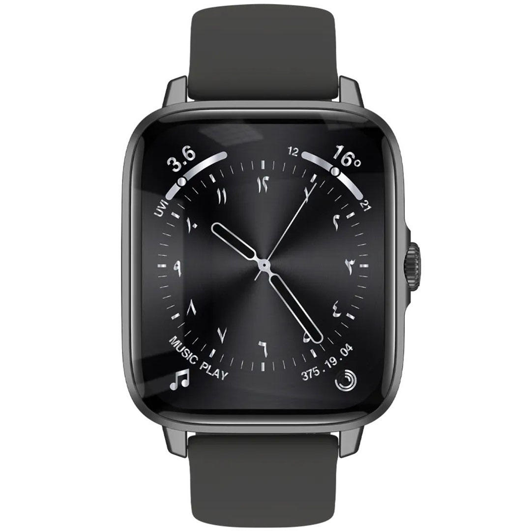 ساعة ذكية كاردو - 1.9 بوصة - أسود