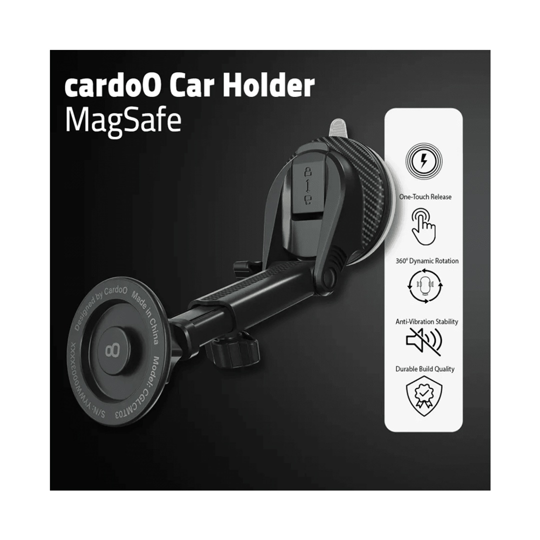 حامل سيارة كاردو - حامل ماج سيف - أسود