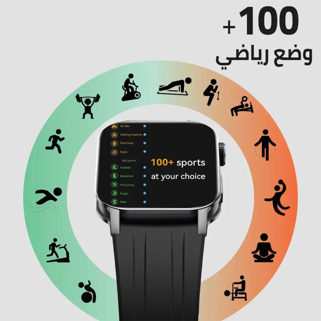 كاردو ساعة سمارت - 2.1 بوصة - أسود - X Apex