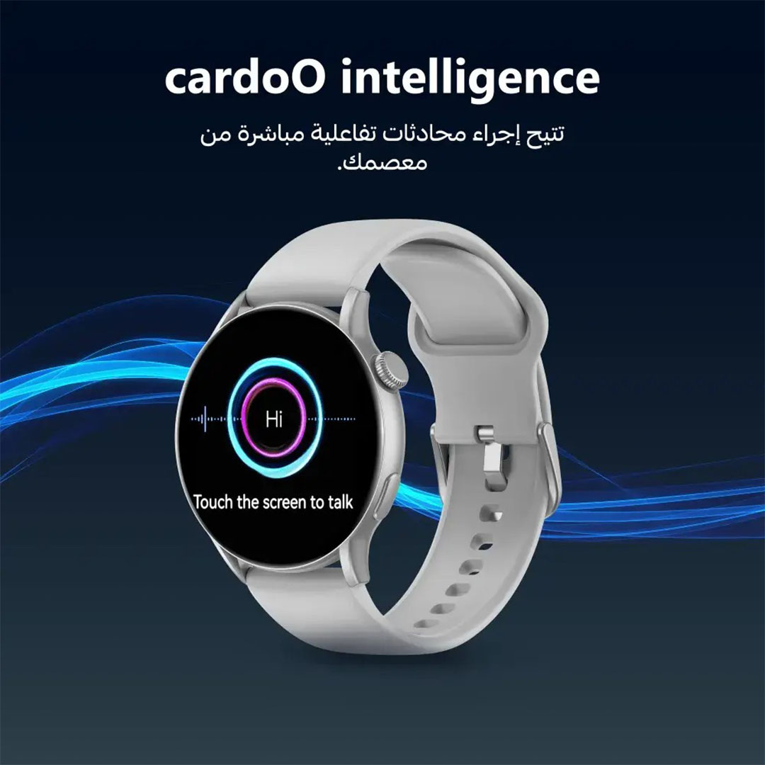 كاردو ساعة سمارت - 1.6 بوصة - فضي - X Orbit