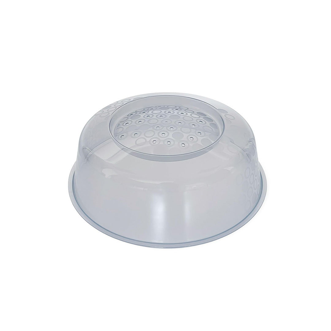 غطاء ميكروويف بريكيج - 26 سم ايكيا - ابيض/رمادي