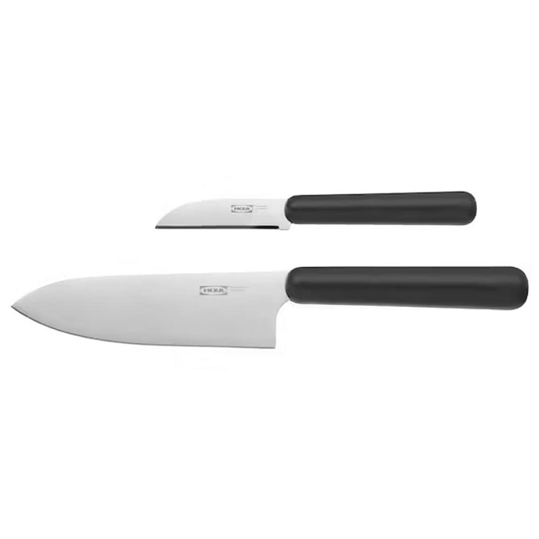 طقم سكاكين ايكيا فوردبلا اسيا - 2 قطعة - رمادي