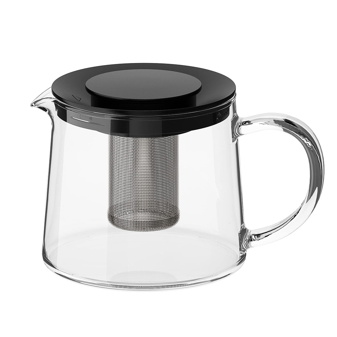 ابريق شاي ريكليج ايكيا - 0.6 لتر - أسود