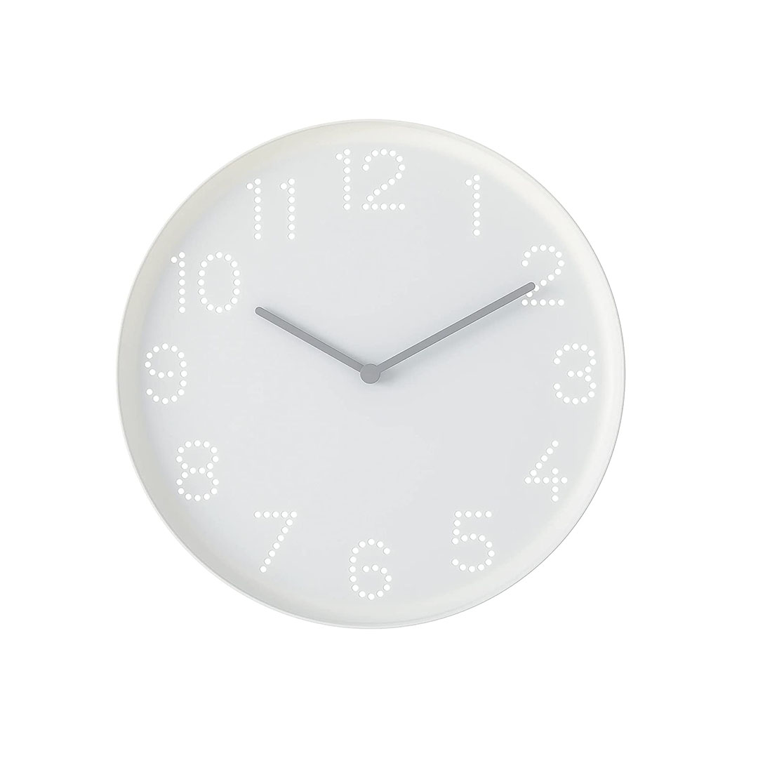 ساعة حائط ايكيا تروما - 25 سم - أبيض