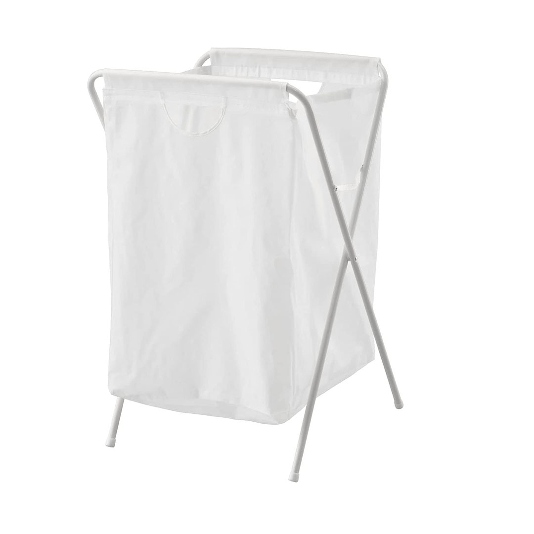 سلة غسيل جال قابلة للطي - 70 لتر - أبيض