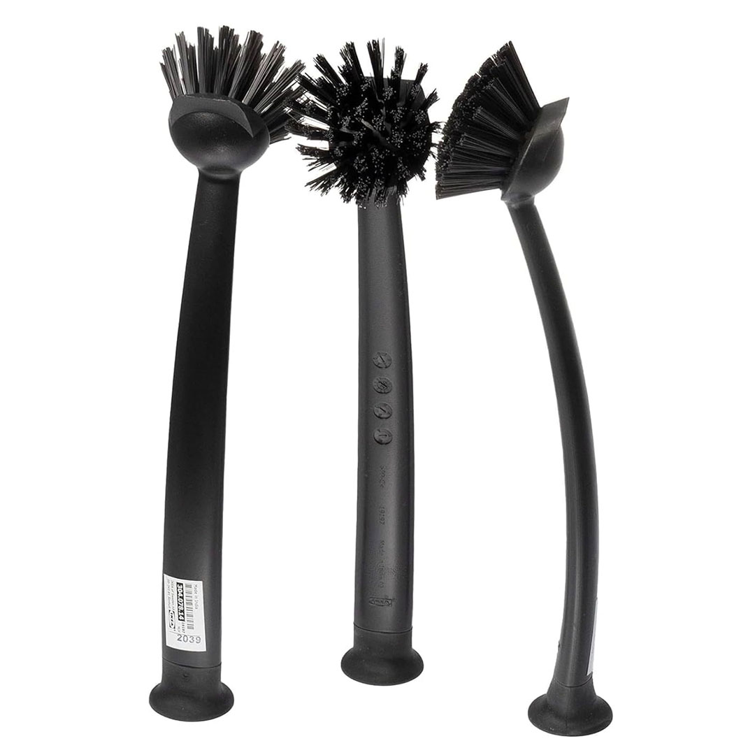 فرشاة اطباق رينيج - مجموعة من 3 - رمادي غامق