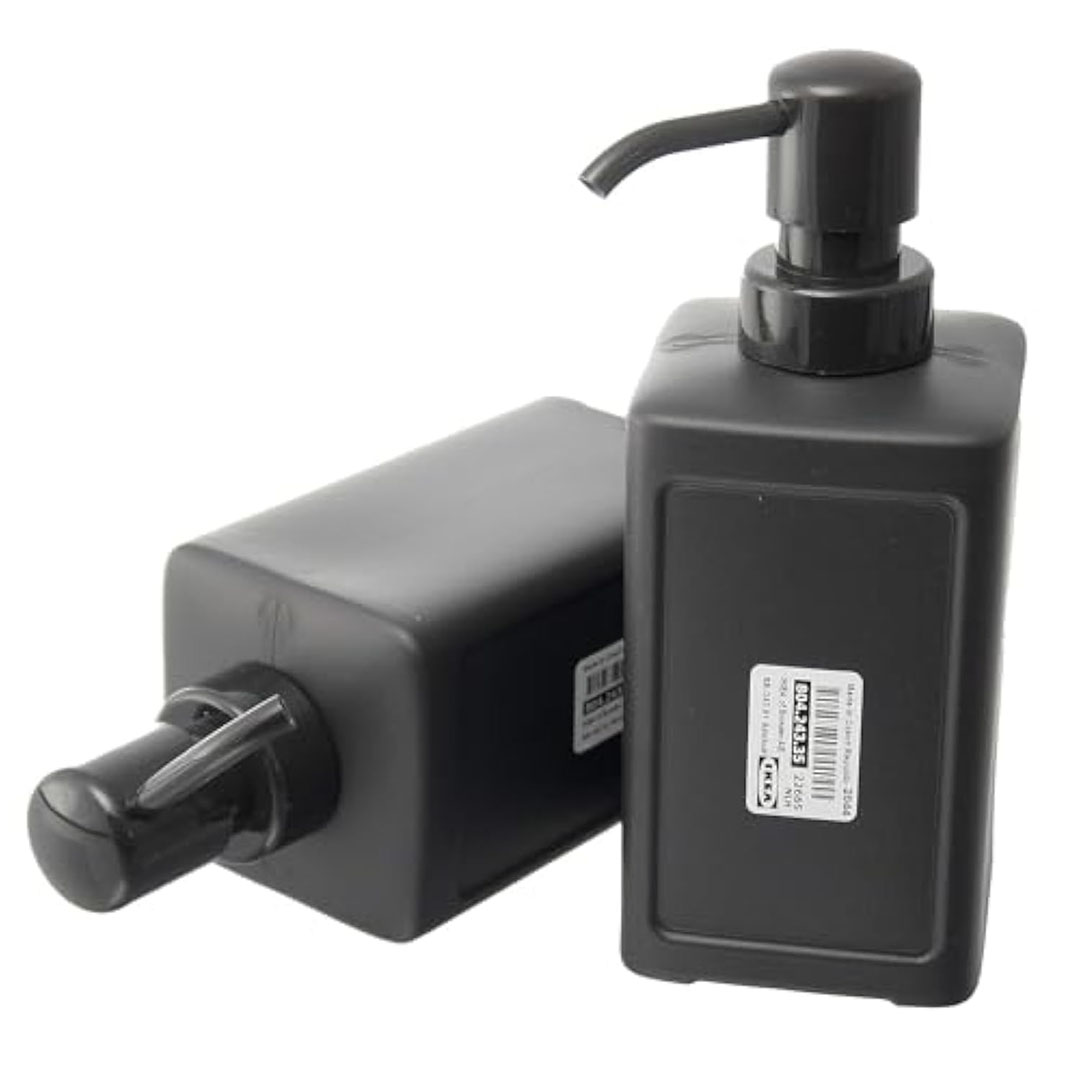 موزع الصابون رينينج ايكيا - 450 مل - 2 قطعة - رمادي غامق