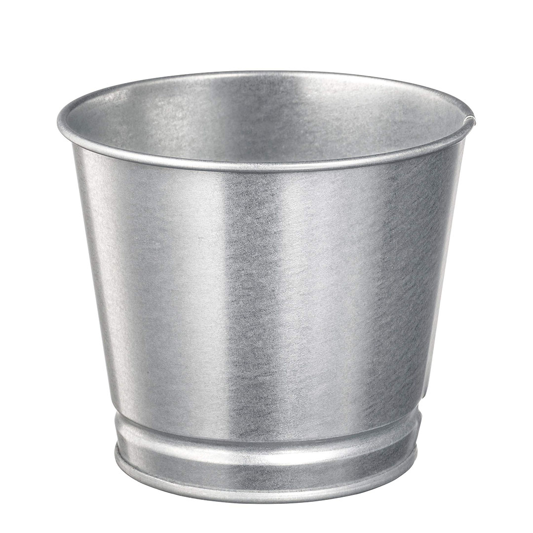 وعاء نباتات بينتجي مجلفن ايكيا صلب - فضي