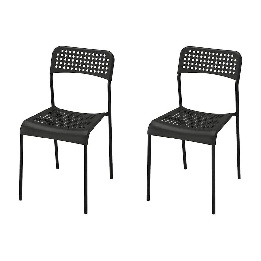 كرسي ايه دي اي من ايكيا 2 قطعة - اسود