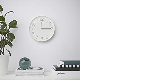 ساعة حائط ايكيا تروما - 25 سم - أبيض