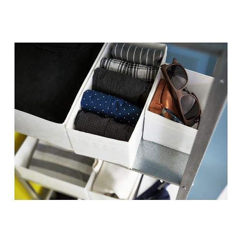 صناديق تخزين سكوب ايكيا - 6 قطع - ابيض