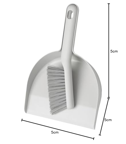 جاروف وفرشاة بينيفولنت لتنظيف الغبار - رمادي