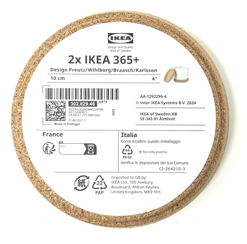 قواعد اكواب +365 فلين ايكيا - 4 قطع - طبيعي