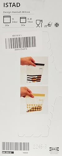 كيس بلاستيك ايستاد ايكيا - 60 قطعة - أحمر