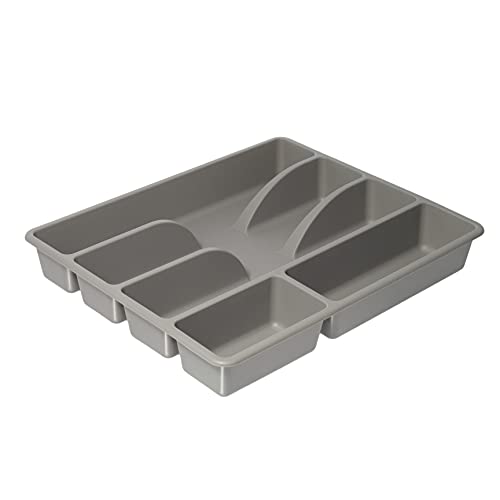 منظم أدوات مائدة سماكر ايكيا - 5 اقسام - 3 قطع - رمادي